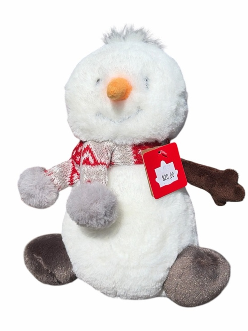 Aurora World Wren Snowman Plush Stuffed Animal Winter Scarf Holiday